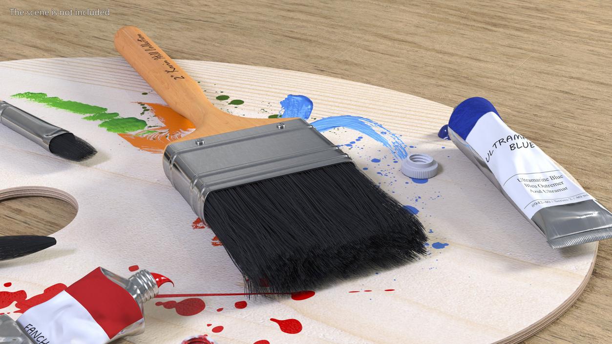 Professional Paint Brush 3D model