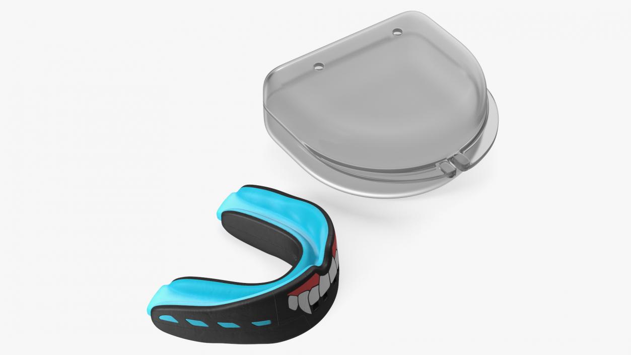 Double Mouthguard with Case 3D