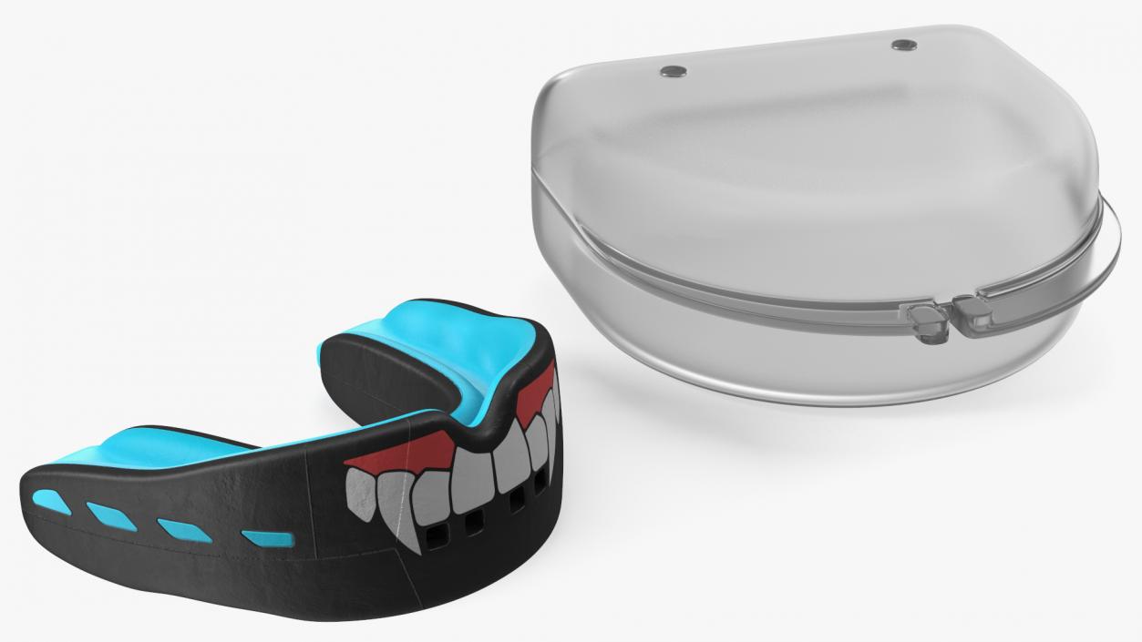 Double Mouthguard with Case 3D