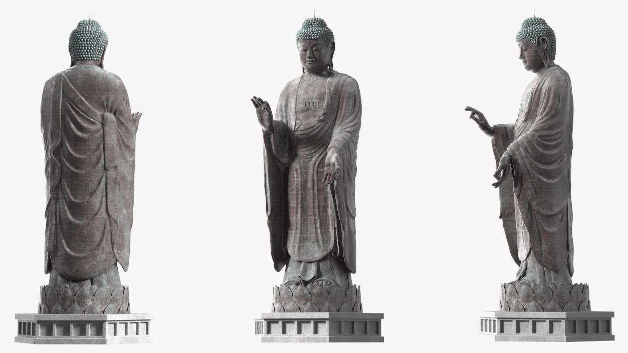 Buddha Statues Collection 4 3D