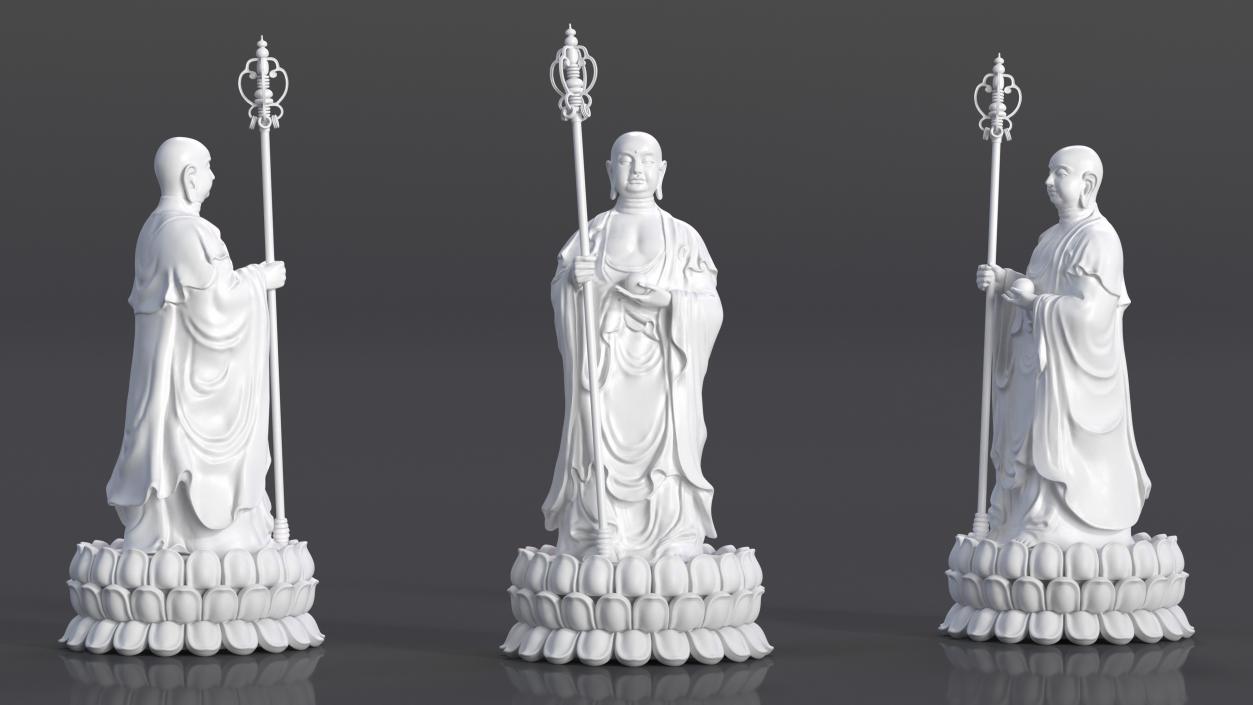 Buddha Statues Collection 4 3D