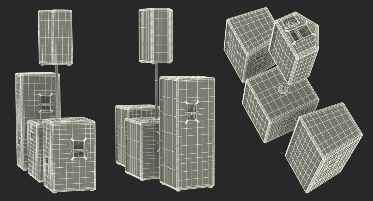 Concert Speakers Collection 2 3D model