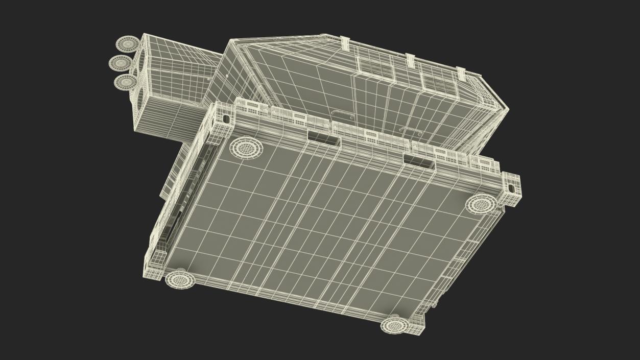 Skynex Laser Air Defense System Green Rigged 3D model