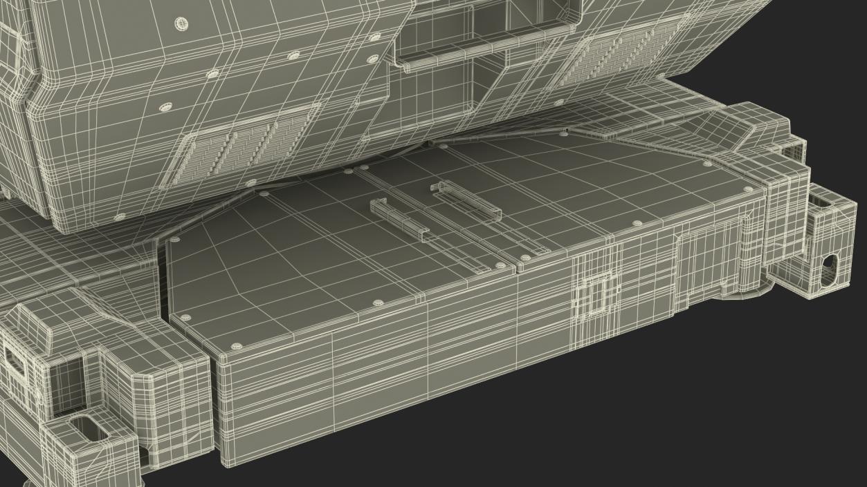 Skynex Laser Air Defense System Green Rigged 3D model