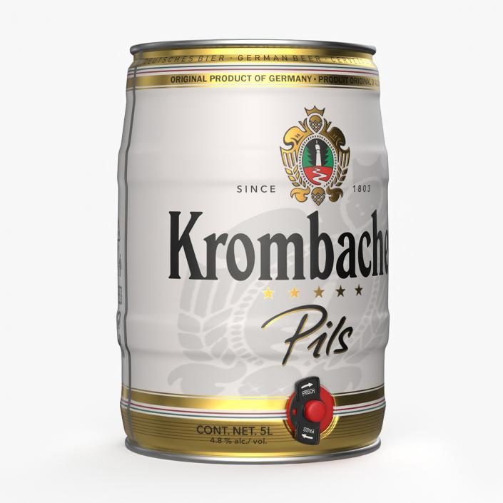 3D model Krombacher Beer 5 Liter Barrel