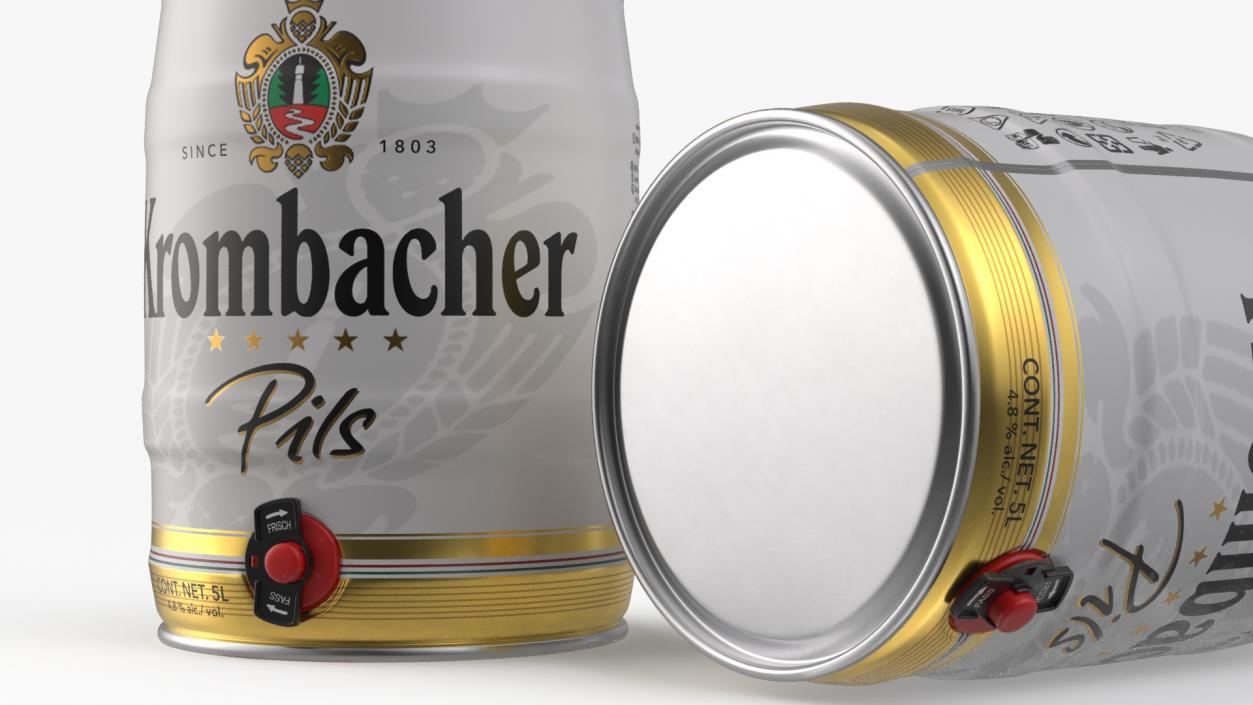 3D model Krombacher Beer 5 Liter Barrel