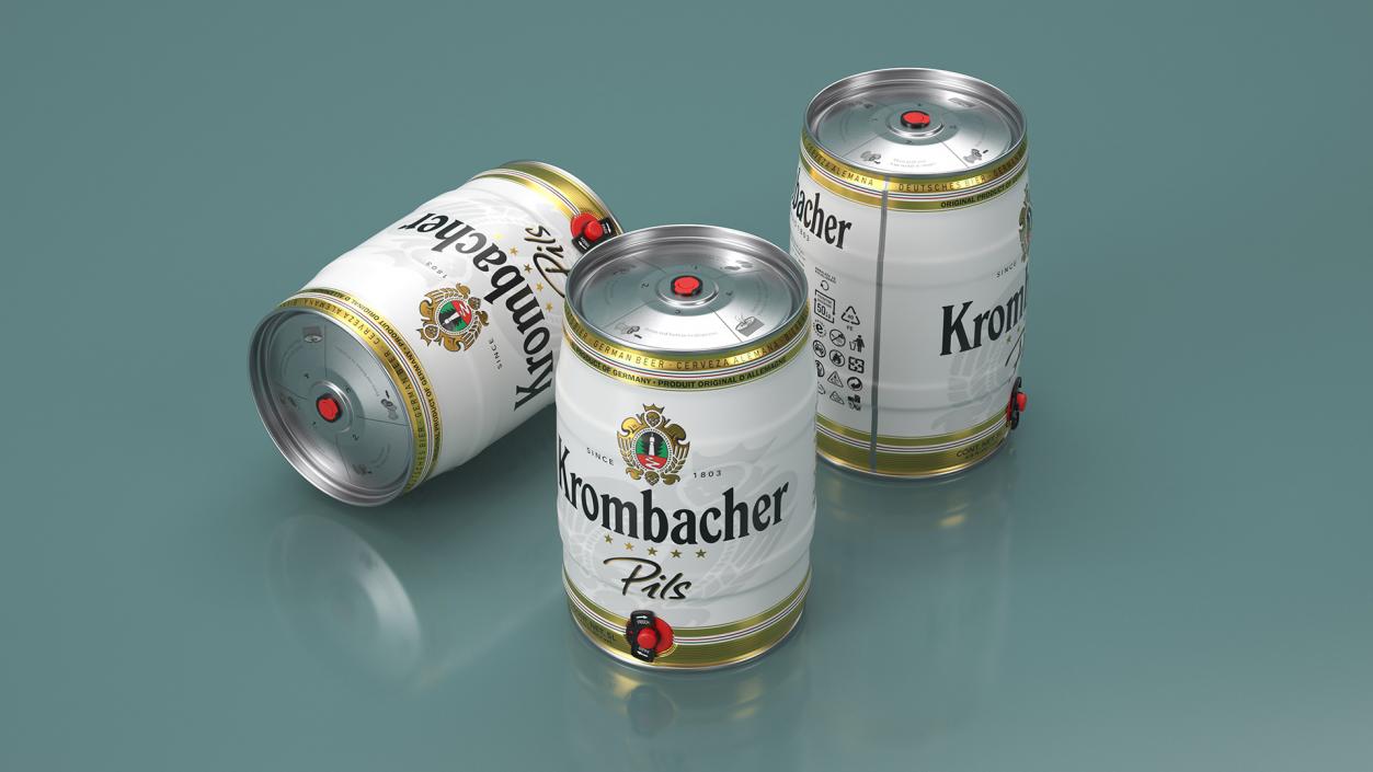 3D model Krombacher Beer 5 Liter Barrel