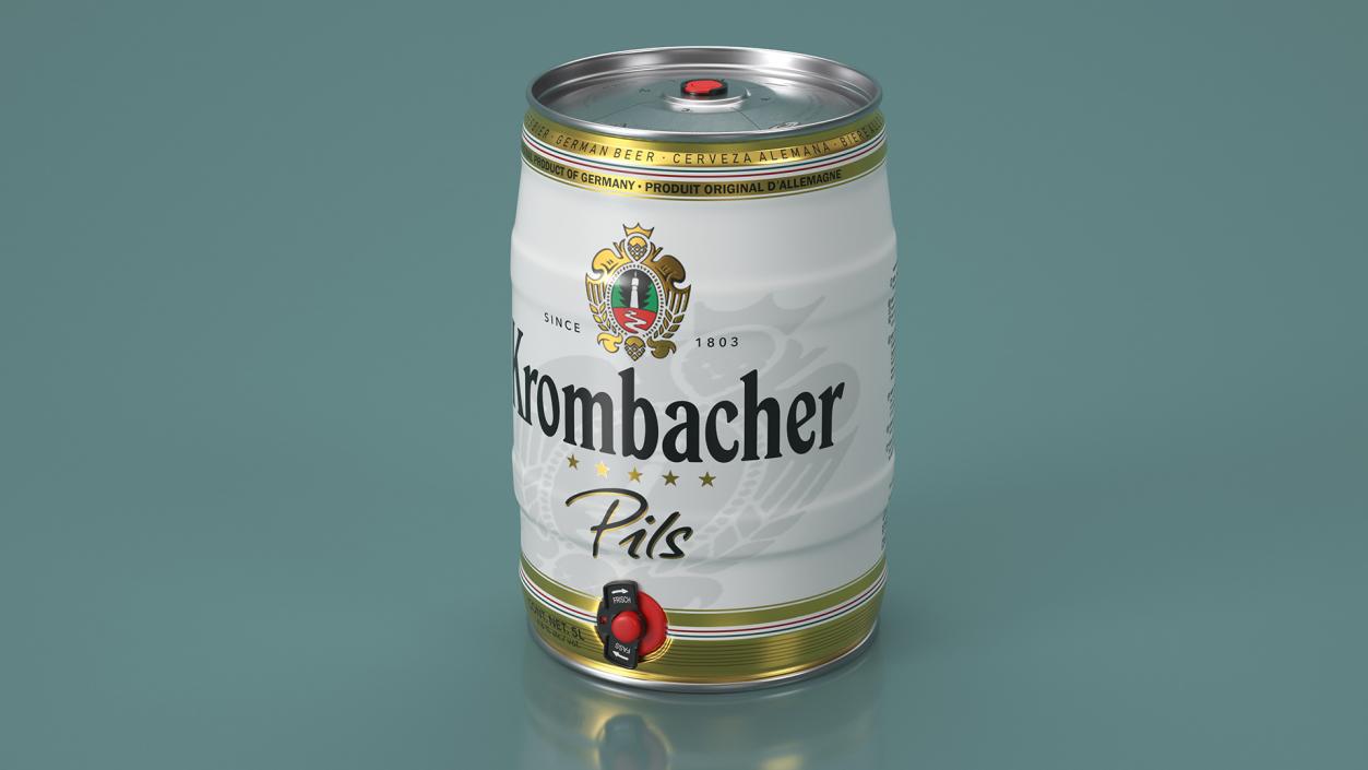 3D model Krombacher Beer 5 Liter Barrel