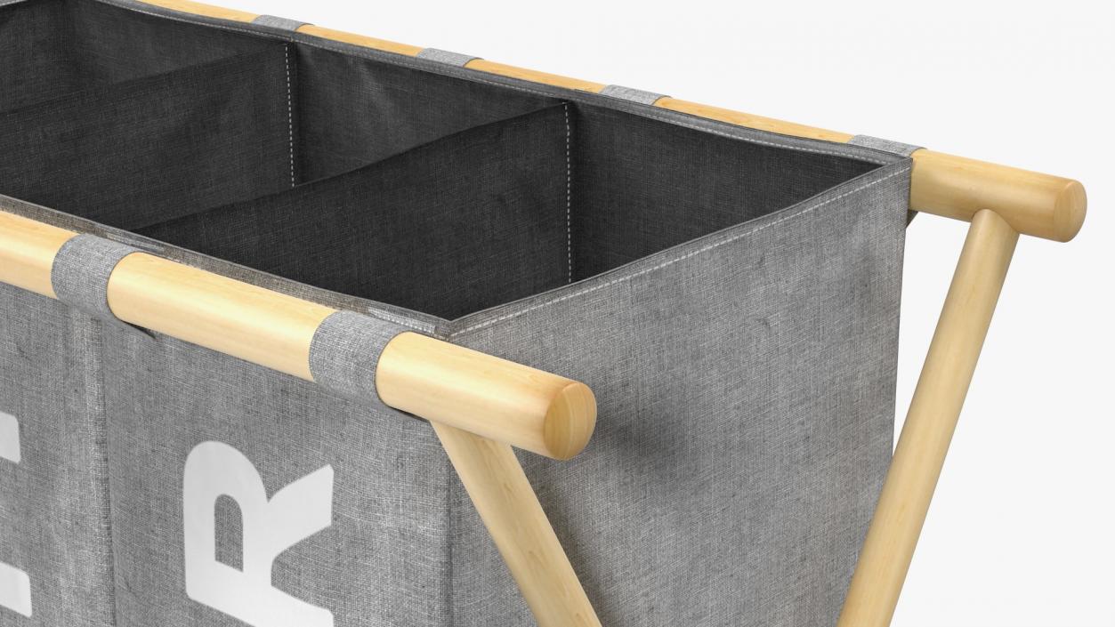 3D Foldable Laundry Basket model