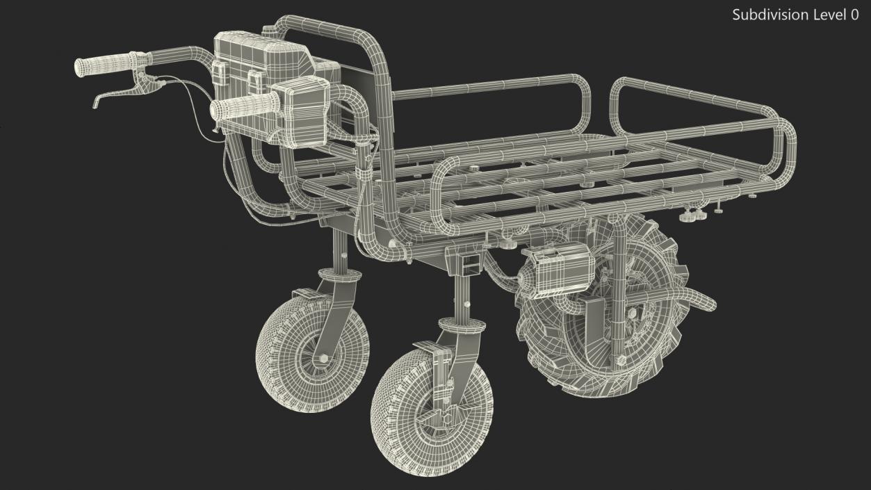 Makita DCU180ZF Brushless Motor Wheelbarrow Pipe Frame 3D model