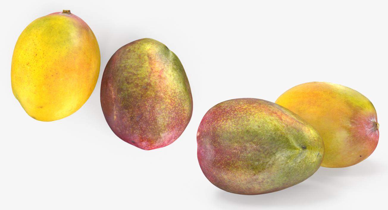 3D Mango Fruits Set