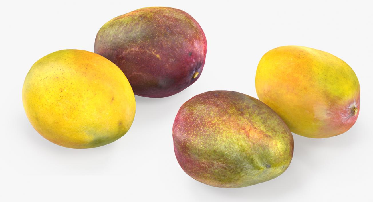 3D Mango Fruits Set