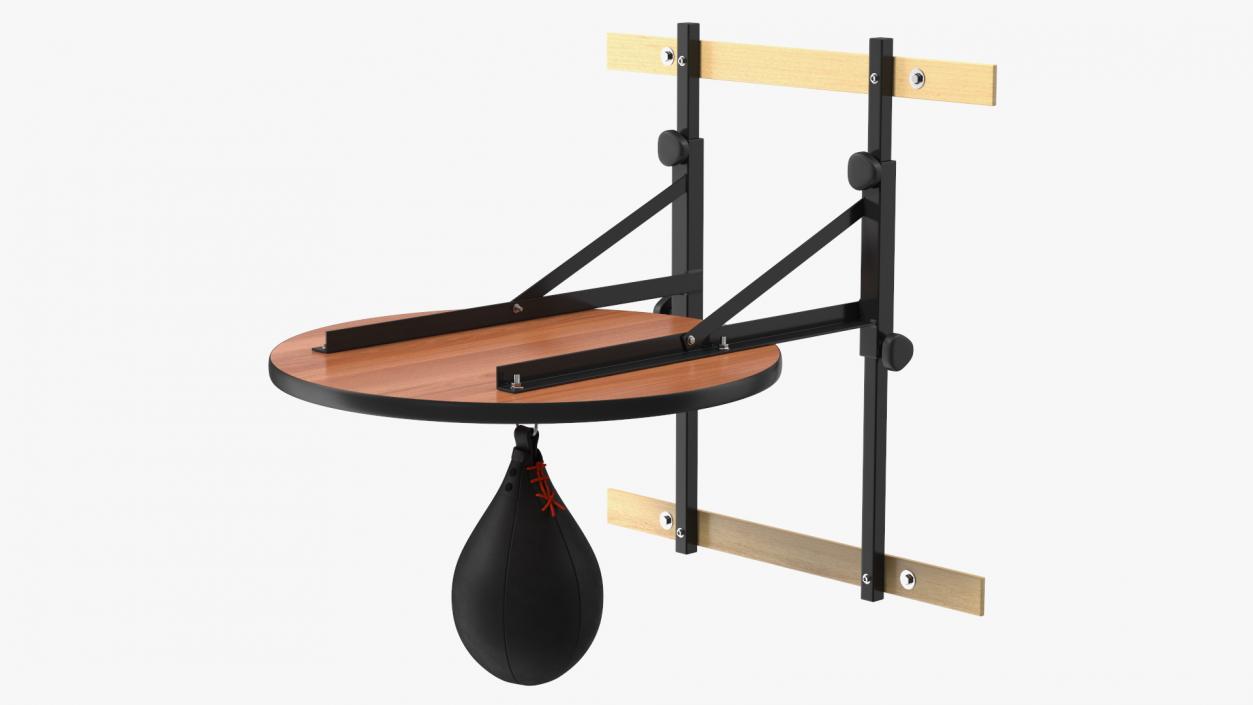 Leather Speed Ball with Platform Rigged 3D model