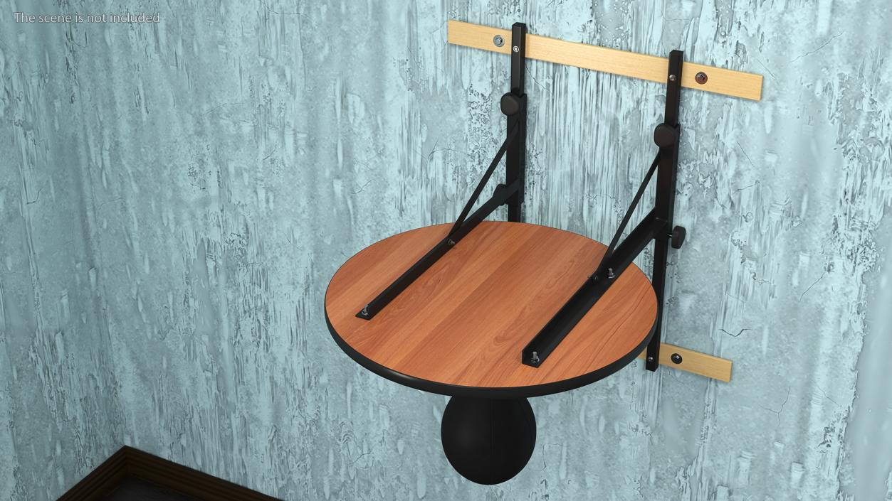 Leather Speed Ball with Platform Rigged 3D model