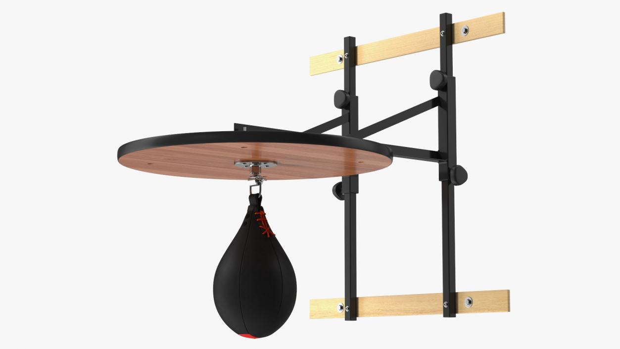 Leather Speed Ball with Platform Rigged 3D model