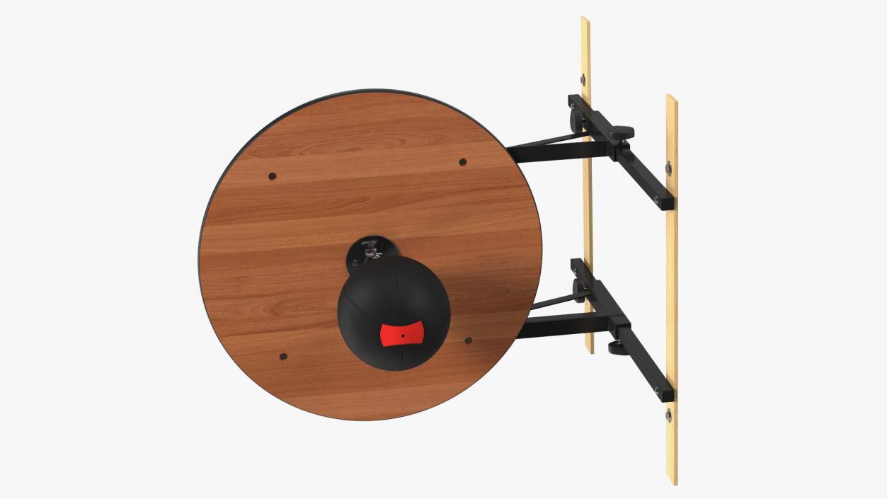 Leather Speed Ball with Platform Rigged 3D model