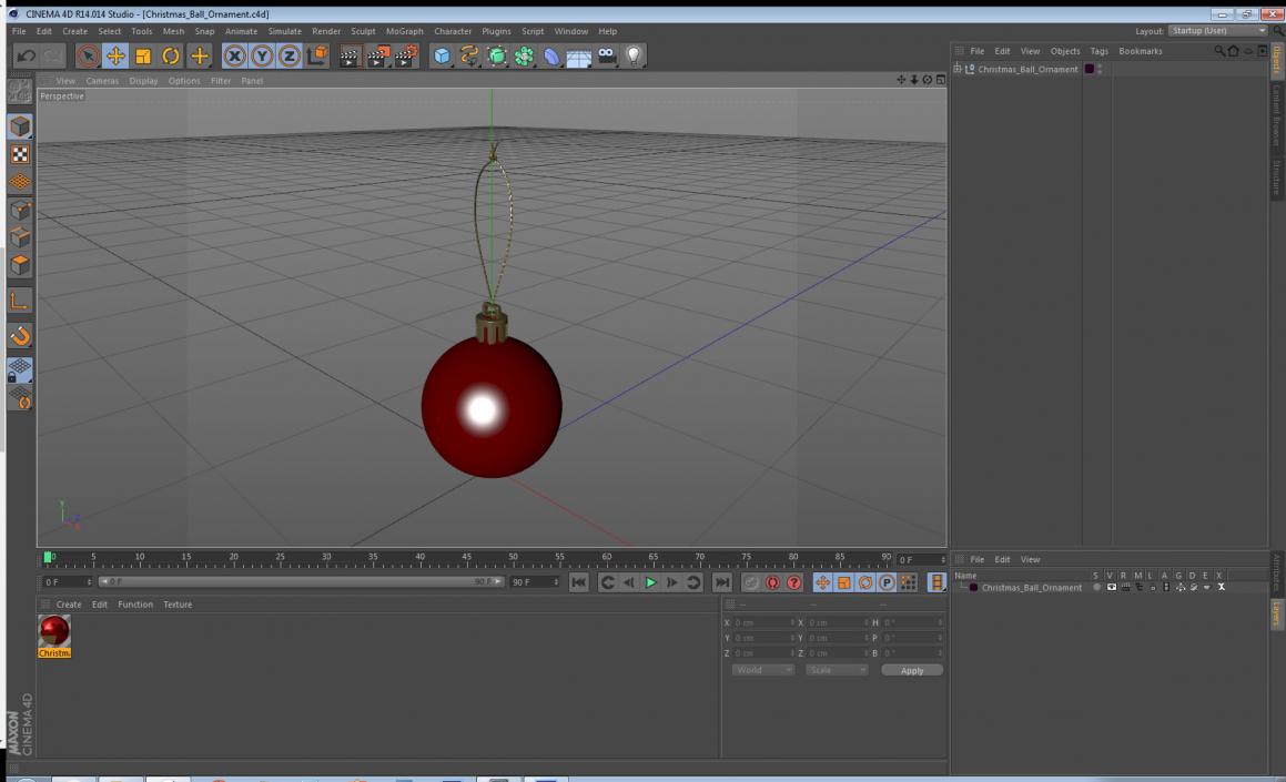 3D Christmas Ball Ornament model