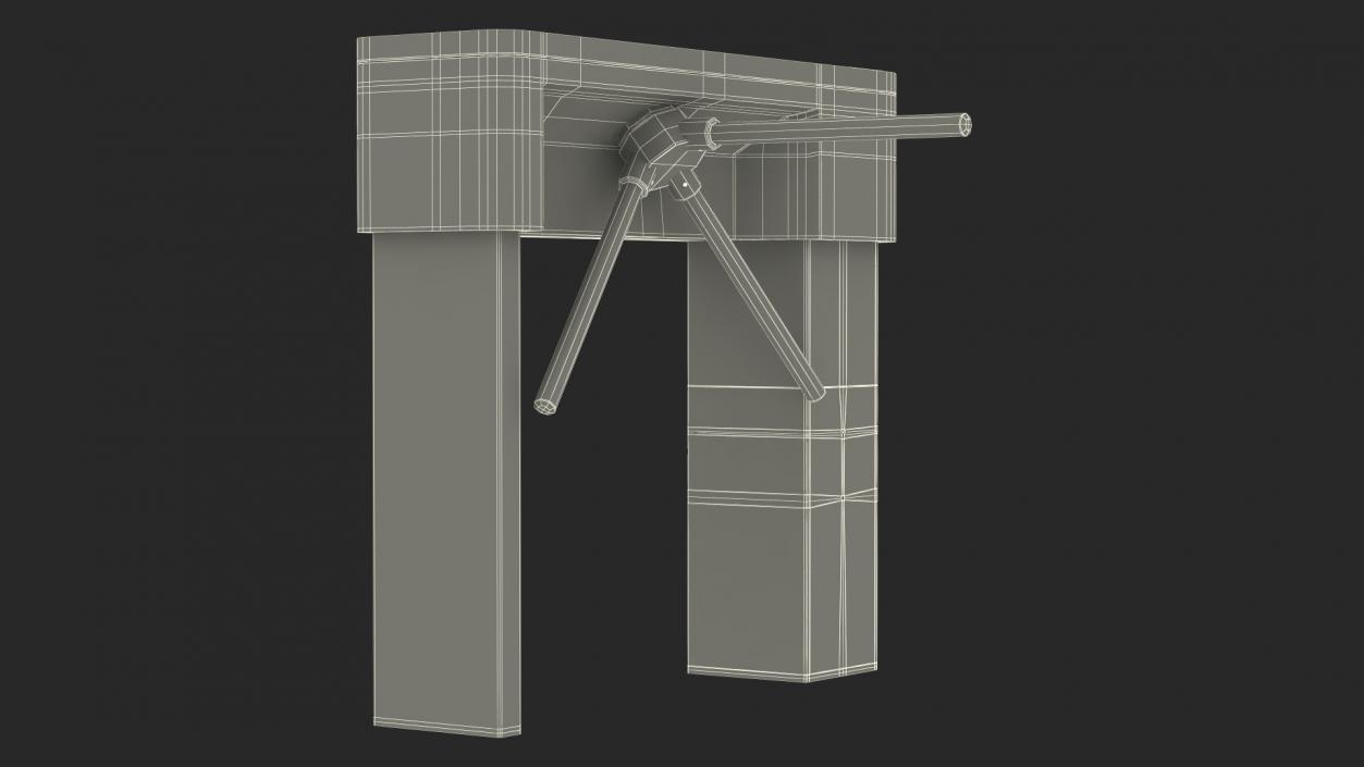 3D Turnstile Security Gate model