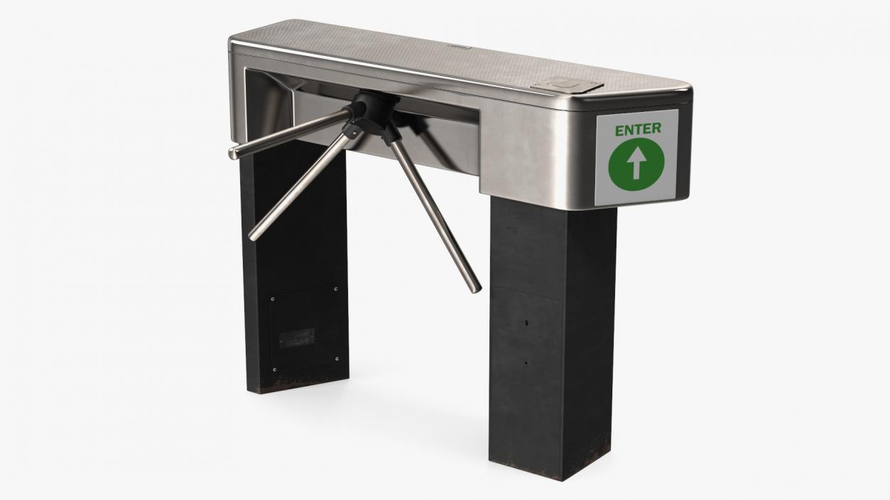 3D Turnstile Security Gate model