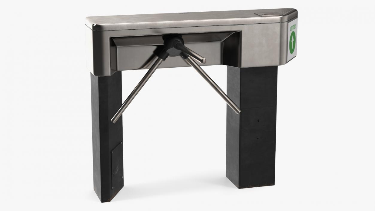 3D Turnstile Security Gate model