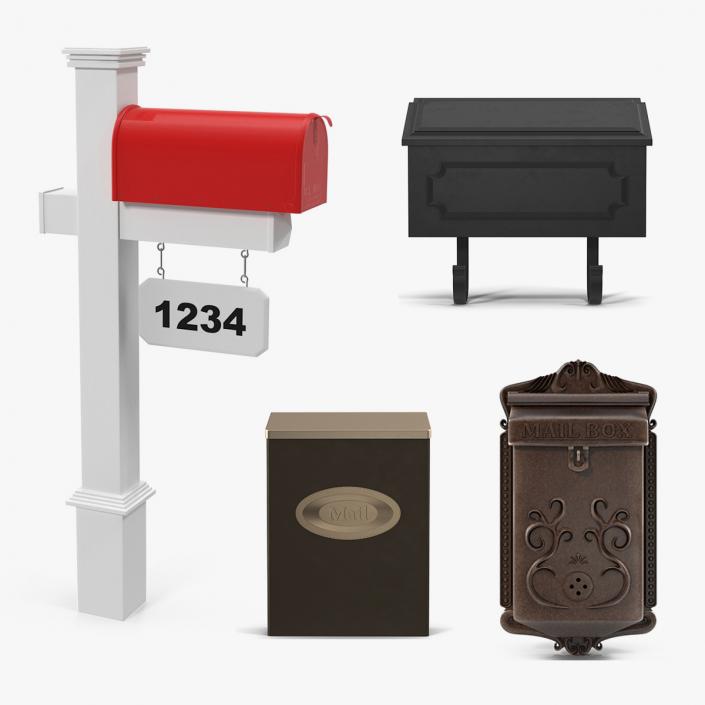 Mailboxes 3D Models Collection 2 3D