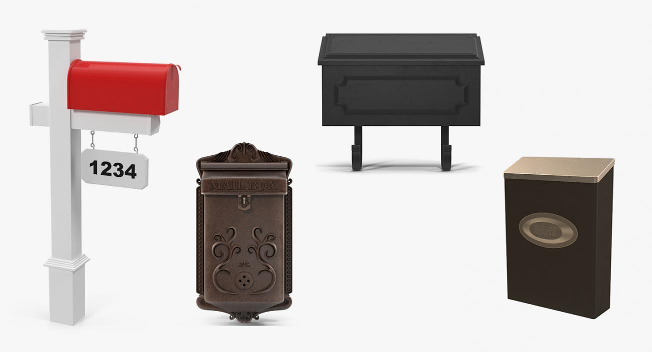 Mailboxes 3D Models Collection 2 3D