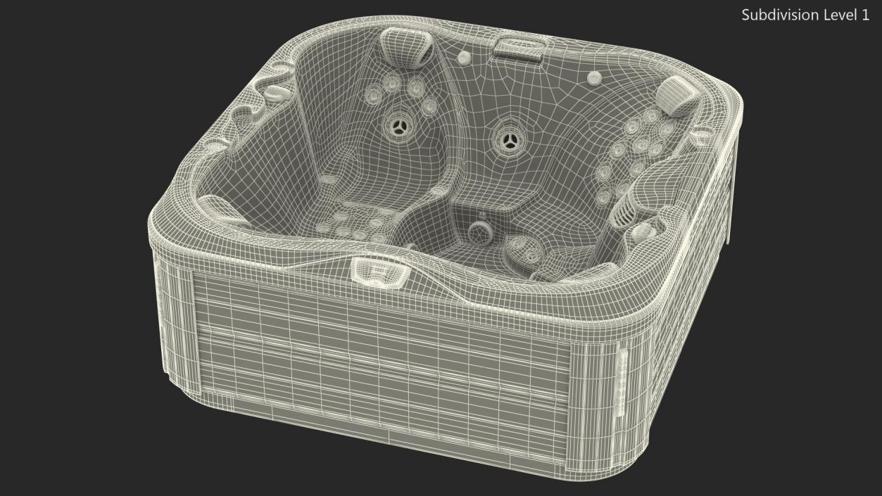 3D model Jacuzzi J 335 Hot Tub Platinum