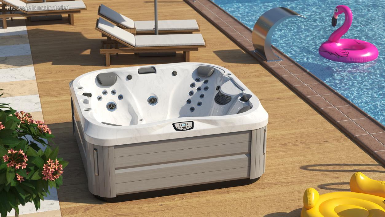 3D model Jacuzzi J 335 Hot Tub Platinum