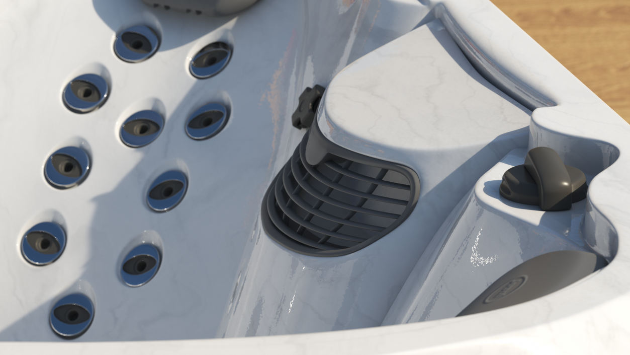 3D model Jacuzzi J 335 Hot Tub Platinum