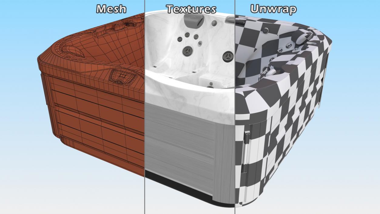 3D model Jacuzzi J 335 Hot Tub Platinum