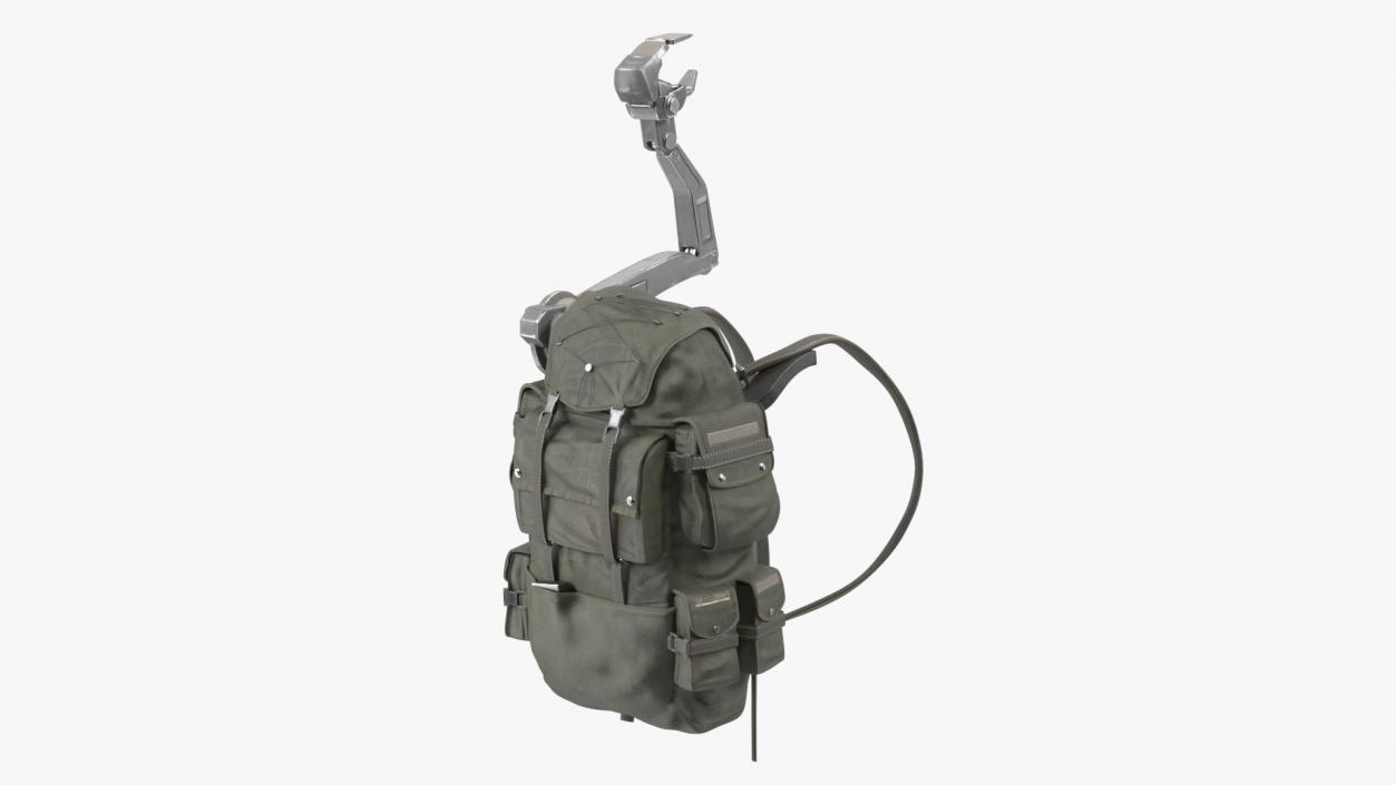 Military Backpack with Manipulator 3D model