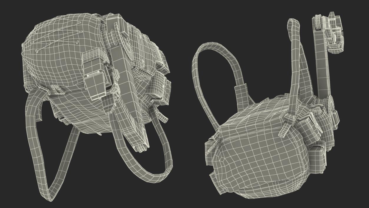 Military Backpack with Manipulator 3D model