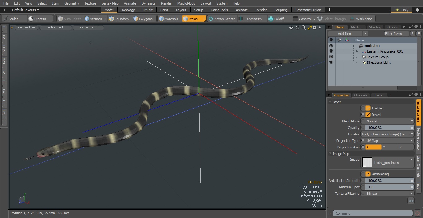 Eastern Kingsnake 3D