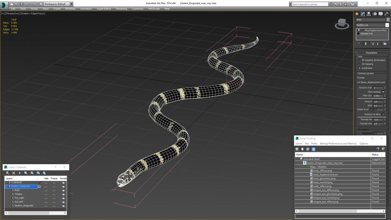 Eastern Kingsnake 3D