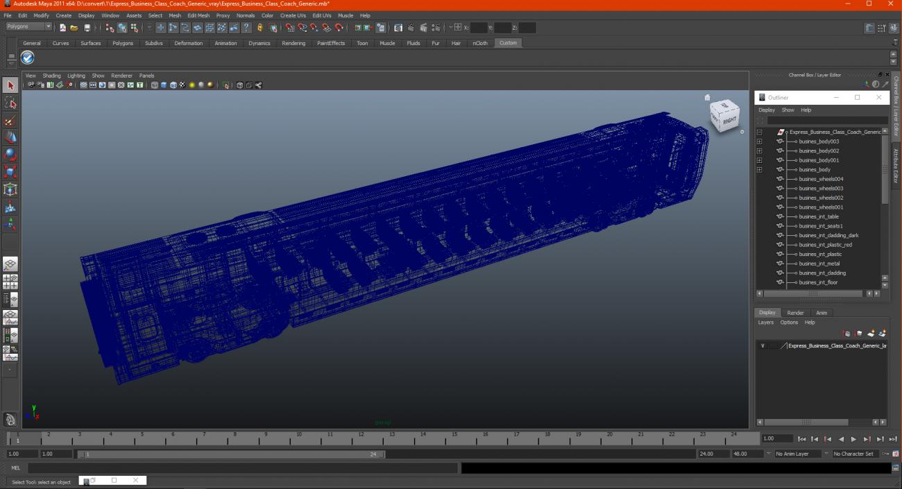 3D Express Business Class Coach Generic