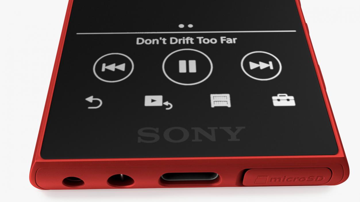 3D Digital MP3 Player Sony Walkman NW A105HNB Red