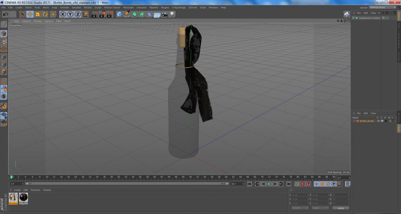 3D Bottle Bomb 2 model