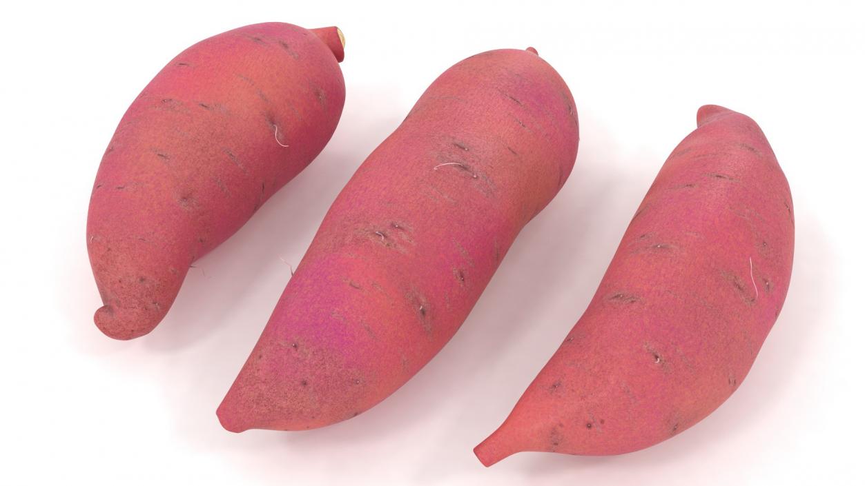 3D Sweet Potatoes Red model