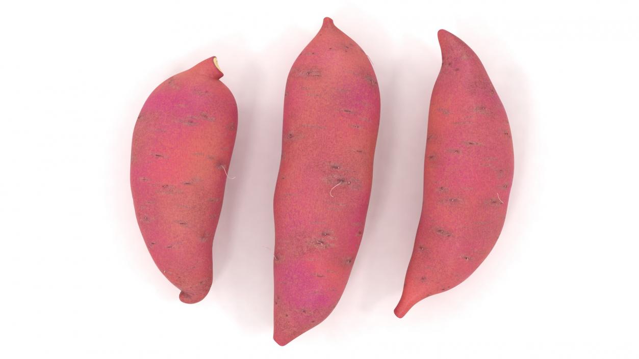 3D Sweet Potatoes Red model