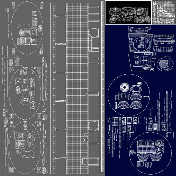 3D R2-D2 Droid Rigged model