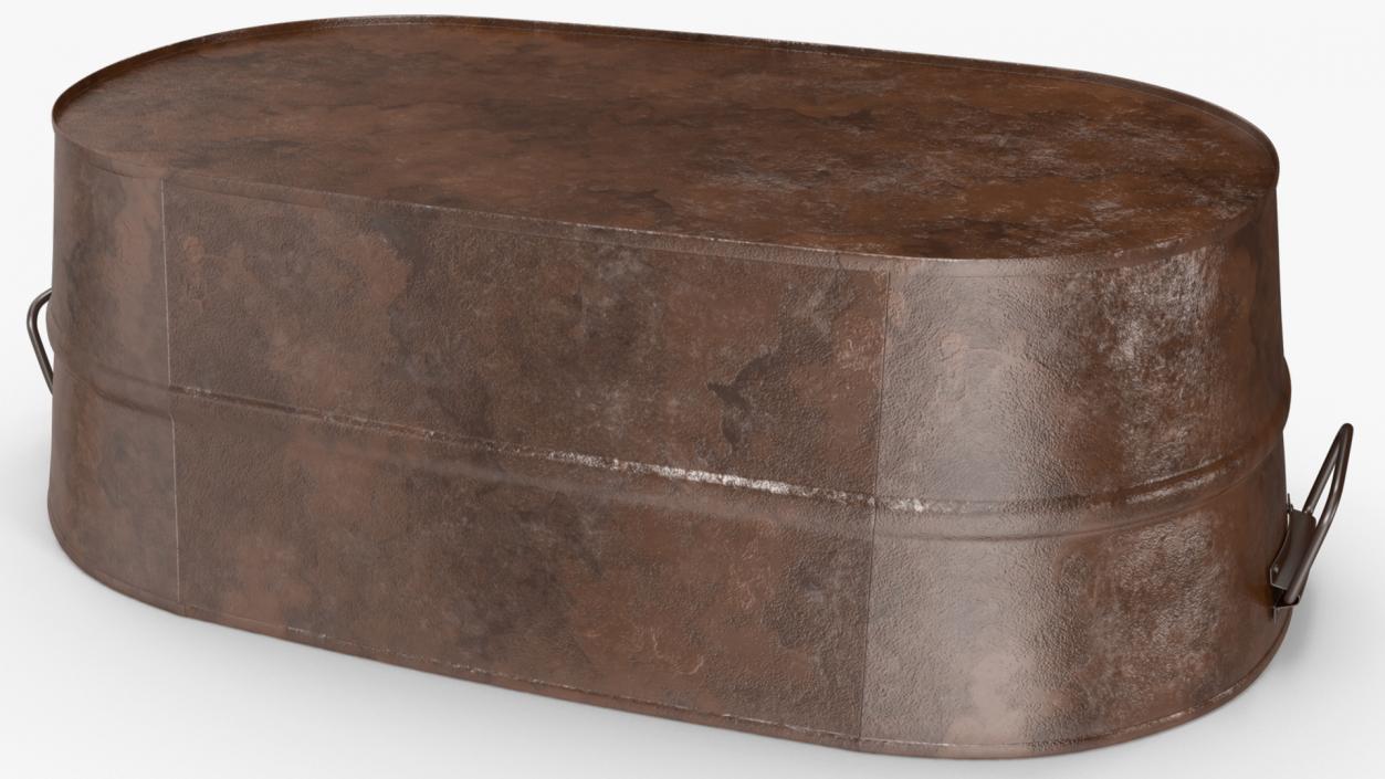 Rusty Oval Tub 3D model