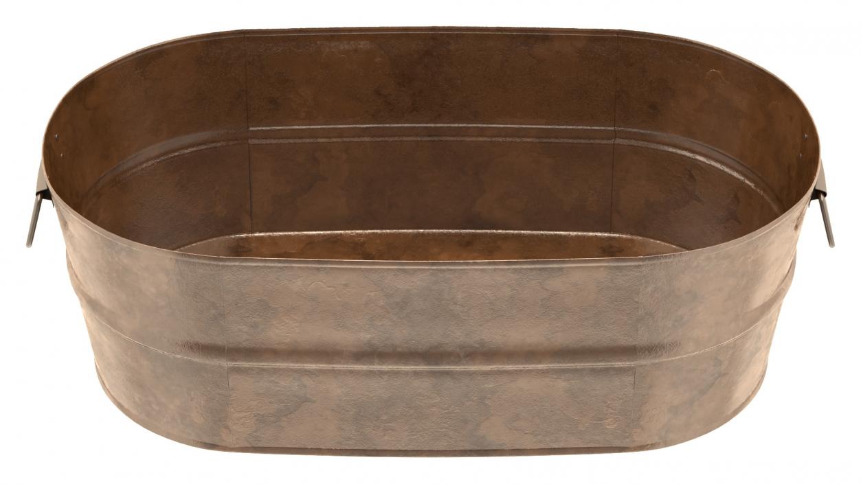 Rusty Oval Tub 3D model