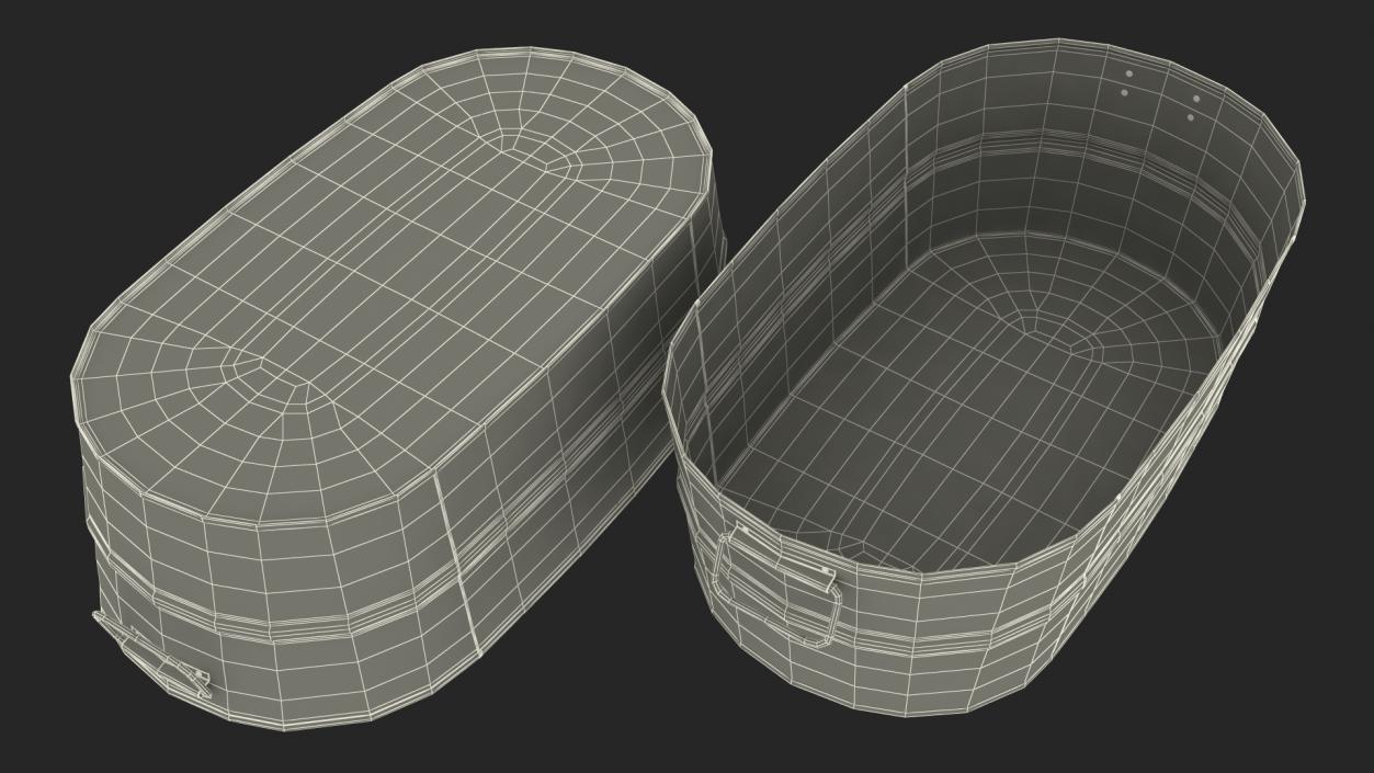 Rusty Oval Tub 3D model