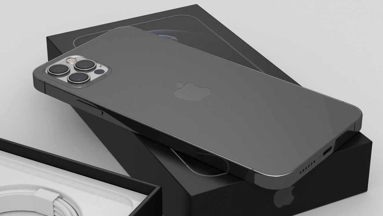 iPhone 12 Pro Max Unboxed Graphite 3D model