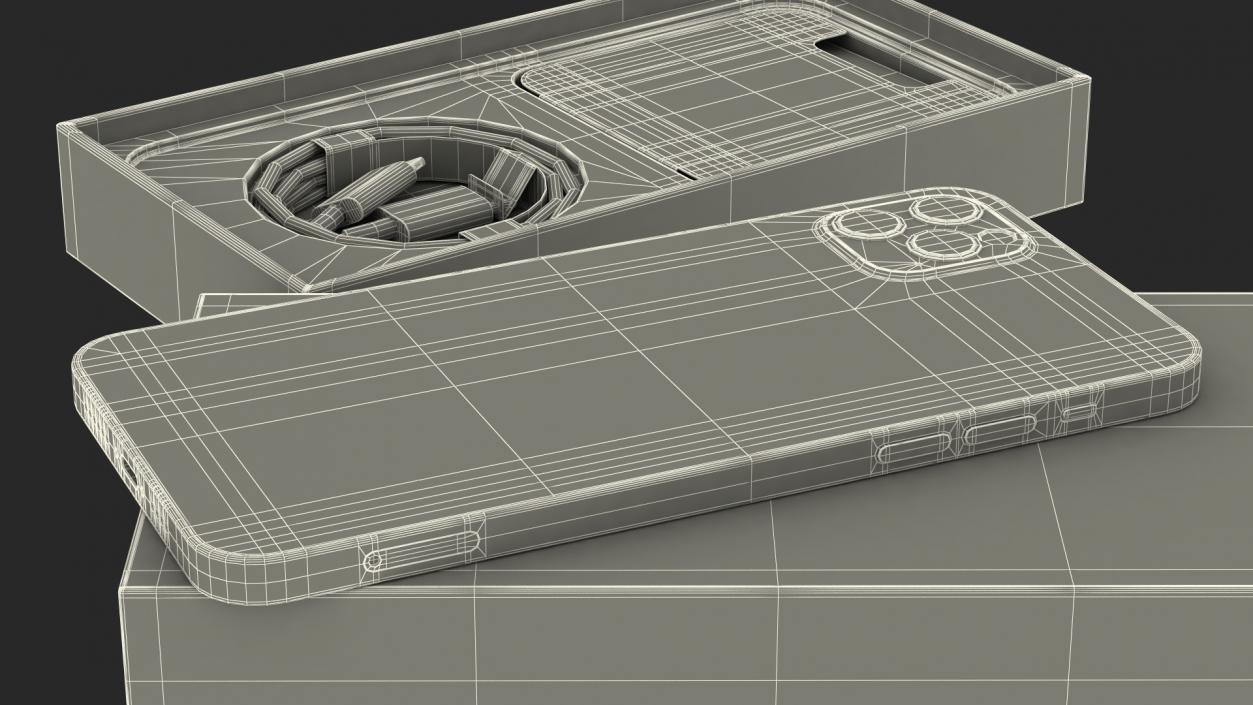 iPhone 12 Pro Max Unboxed Graphite 3D model