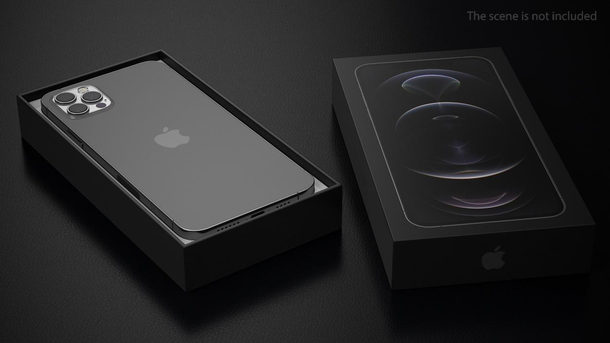 iPhone 12 Pro Max Unboxed Graphite 3D model