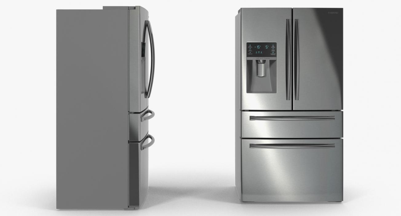 Side By Side Refrigerators 3D Models Collection 3D