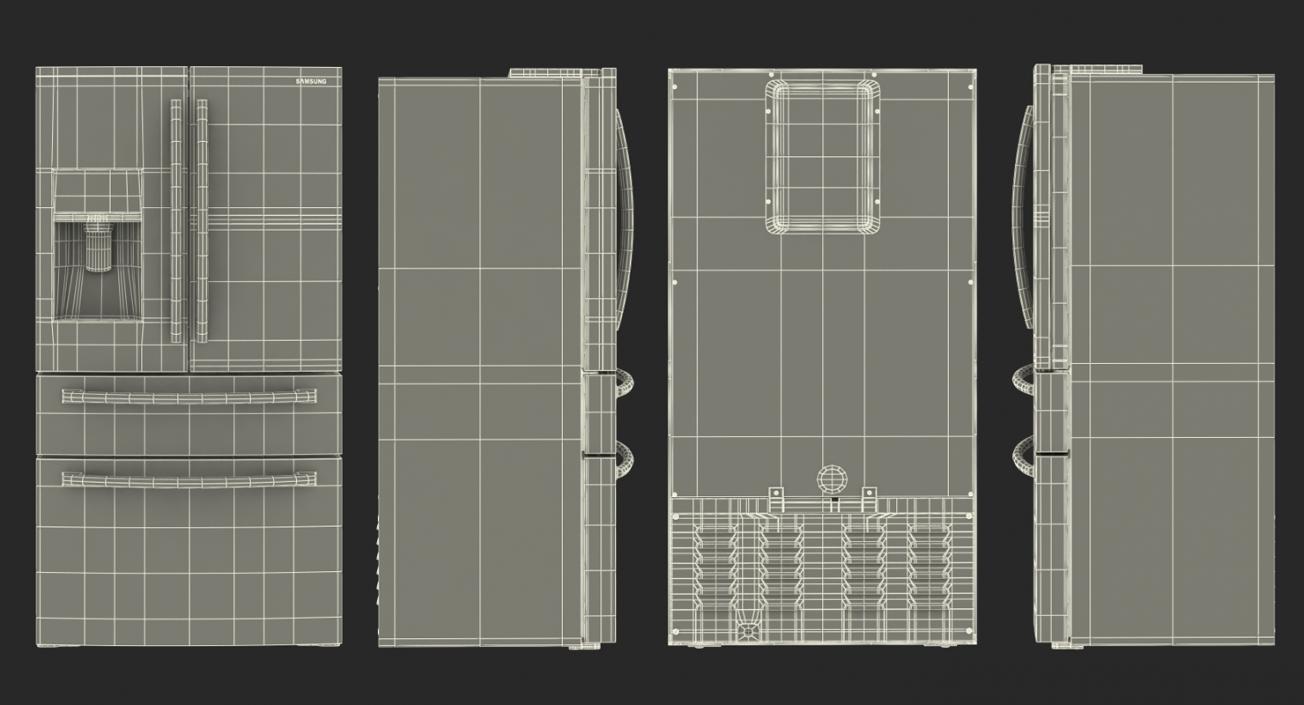 Side By Side Refrigerators 3D Models Collection 3D