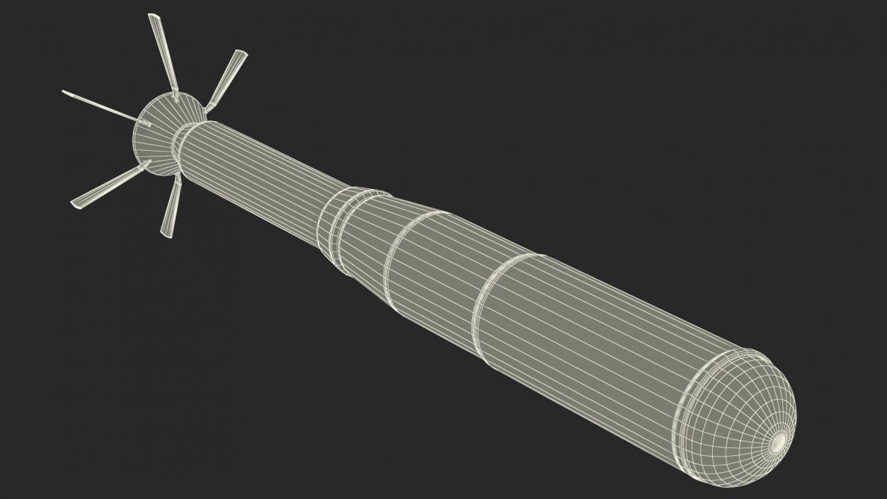 Incendiary Rocket 66 mm M74 3D