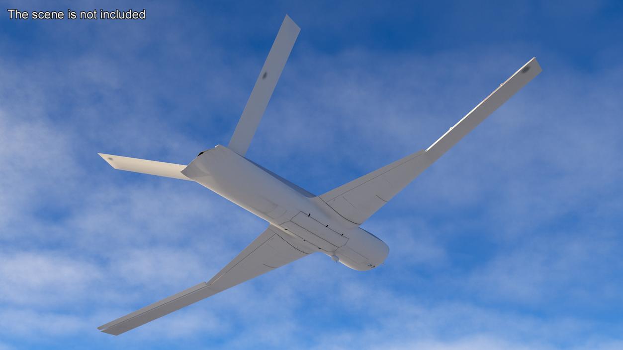 3D General Atomics Avenger Drone Rigged